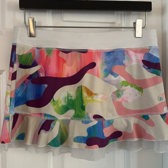 Women Sofibella UV Colors Print 14 Inch Womens Tennis Skort Size Medium - Picture 7 of 8